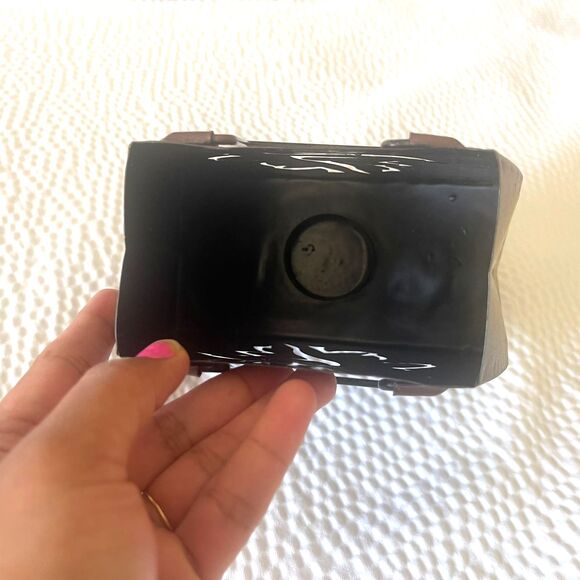 Vintage Rustic Metal Candle Lantern Home Decor Hunting Leaf Purse tea lamp - Picture 9 of 10